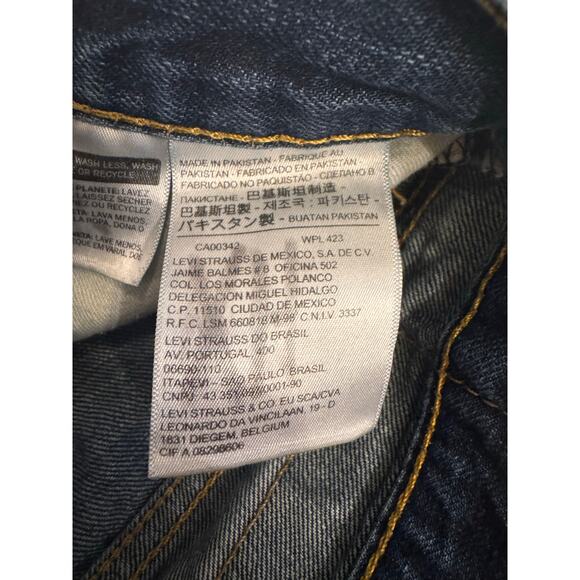 Y2K Vtg Levi's 527 Boot Cut Jeans 32x32 Men's Dark Wash Denim - Picture 2 of 5